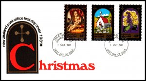 New Zealand 736-738 Christmas U/A FDC