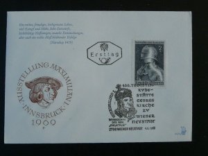 royalty king Maximilian I FDC 1969 Austria 98059