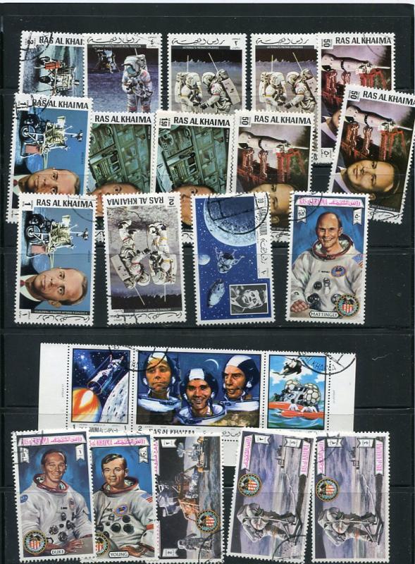 Space Accumulation Stamps+ 6 Souvenir Sheets Used/CTO 4972