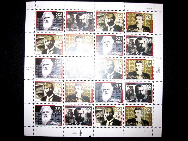 US - SCOTT# 3061-3064 - PANE 20 - MNH - CAT VAL $20.00