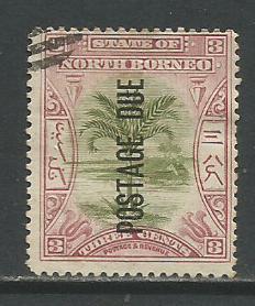 North Borneo    #J12  Used  (1901)  c.v. $0.50