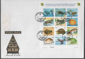 PALAU #495  1999 AYSTRALIA 99 WORLD STAMP EXPOSITION       MINT VF NH  FDC  (xx)