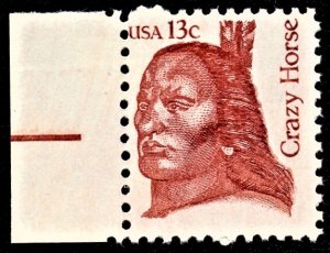 US 1855 MNH VF 13 Cent Crazy Horse American Indian Chief Overall Tagging