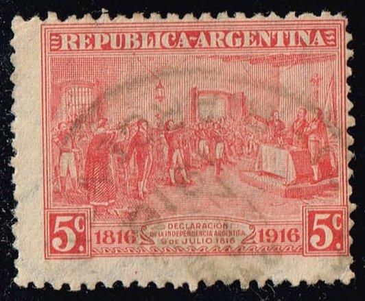 Argentina #220 Declaration of Independence; Used (0.30) (1Stars)