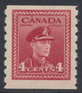 Canada  SG393  SC# 267   MLH  Coil stamp imperf x perf 8    see scans & details