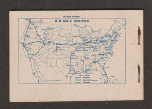 US Sc BKC1 MNH. 1928 10c Air Mail Booklet, 2 stamps missing, scarce