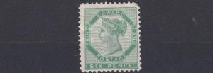 PRINCE EDWARD ISLAND  1886    S G 18  6D  BLUE GREEN    MH  CAT £170 POOR BACK