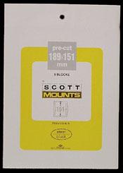 Scott Mounts Clear,189/151mm  (pkg 5) 00990C