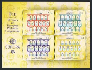 Fiji 1053a sheet,MNH. 2005.European Philatelic Cooperation,.50th Ann.in 2006.