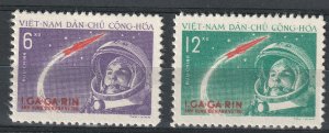North Viet Nam - 1961 - Sc 160 - 161 - Yuri Gagarin Space Flight - MNH #2