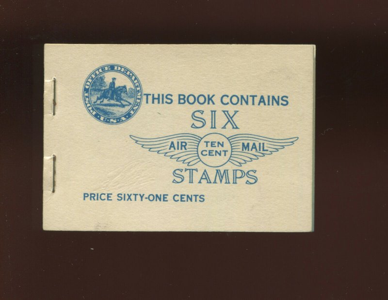 Scott BKC1 C10a Lindbergh Air Mail Mint Complete Booklet of 2 Panes NH (BK C1-2)