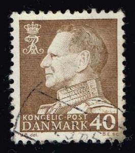 Denmark #417 King Frederik IX (non-fluor); used (0.50)