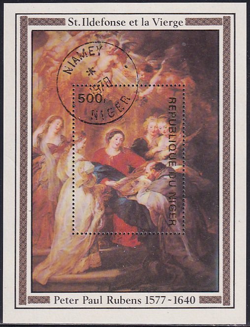 Niger 1978 Sc 431 Artist Peter Paul Rubens 400 Birth Anniversary Stamp SS CTO NH