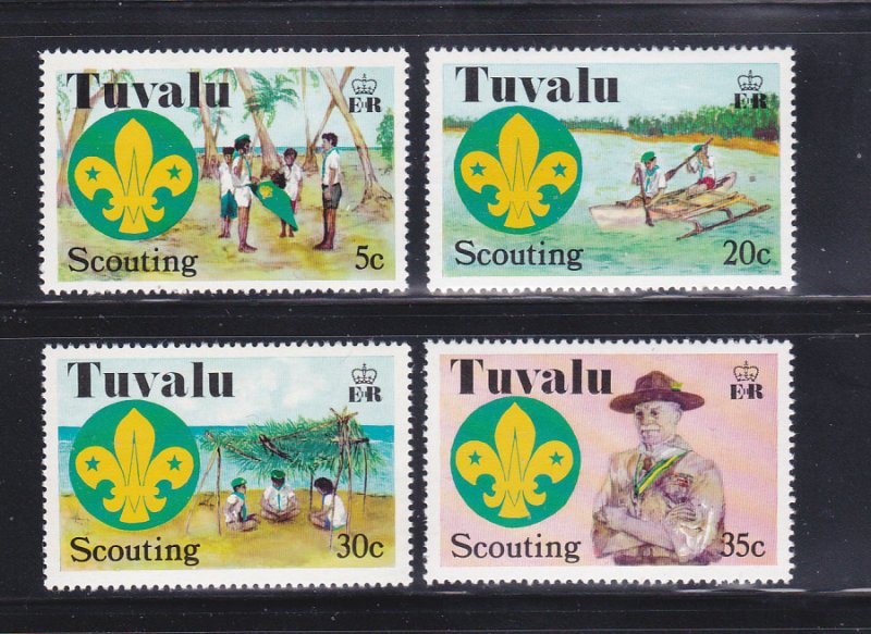 Tuvalu 50-53 Set MNH Scouts (E)