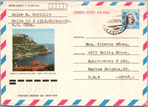 CUBA YRS'1940-90 ISSUE POSTAL HISTORY AIRMAIL STATIONERY COVER ADDR USA