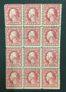 MOMEN: US #505 DOUBLE ERROR BLOCK UNUSED #29326