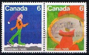 Canada 1975,Sc.#675-6 used se-tenants, Christmas