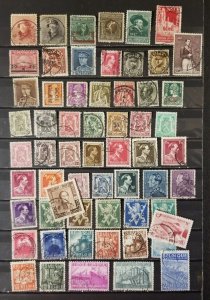 BELGIUM Early Used BOB Back of Book Vintage Stamp Lot z2996