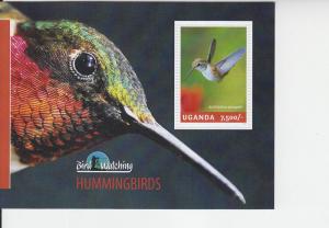 2014 Uganda Hummingbirds SS (Scott 2129) MNH