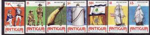 Antigua-SC#423-9-unused NH set US Bicentennial 1976-Ships-