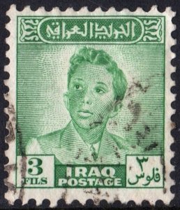 Iraq SC#112 3 ف.ع King Faisal II: 1935-1958 (1948) Used