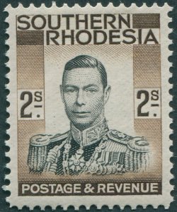 Southern Rhodesia 1937 2s black & brown SG50 unused