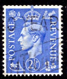 Great Britain / UK #262a Watermark Sideways variety, used, CV $10.00