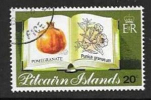 PITCAIRN ISLANDS SG223 1982 20c FRUITS FINE USED