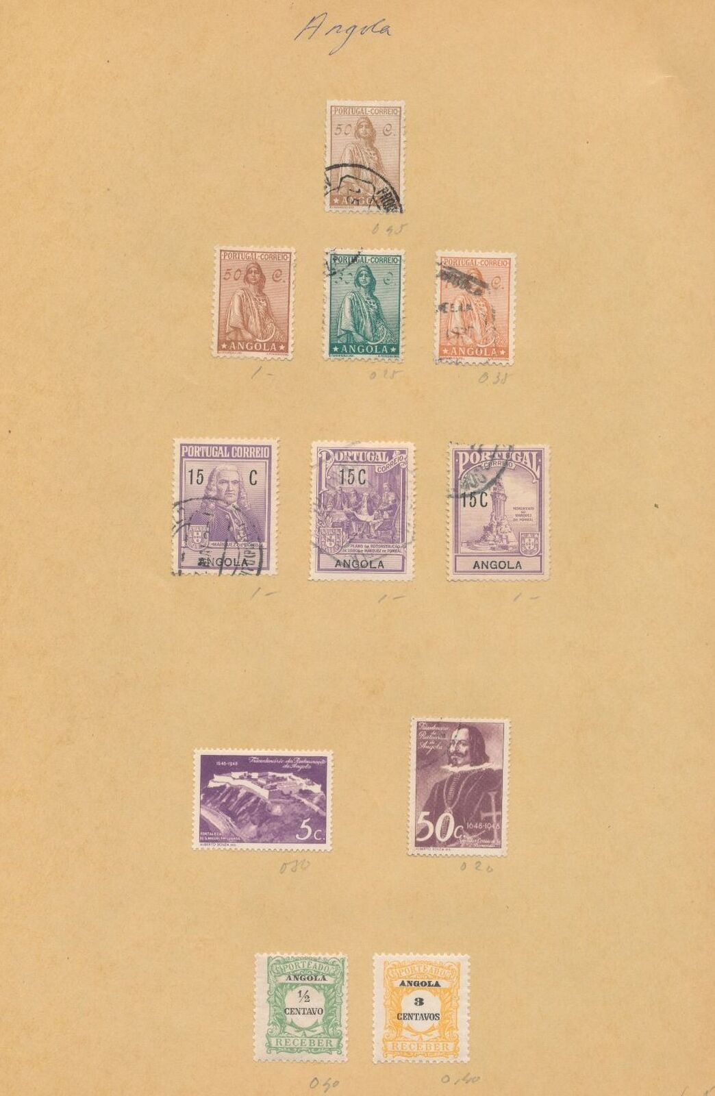 Portugal India Angola Used MH Ceres Dues (110+) MK500 Europe