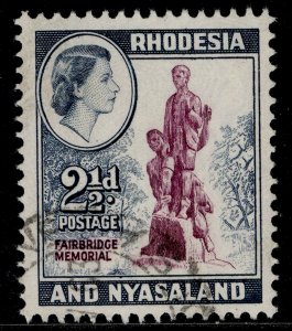 RHODESIA & NYASALAND QEII SG21, 2½d purple & grey-blue, FINE USED.