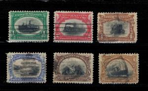 GENUINE SCOTT 294 295 296 297 298 299 COMPLETE SET USED SCV $129 - BISHOP ESTATE