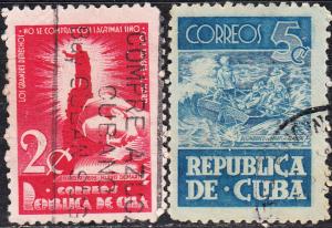 Cuba #418-419 Used
