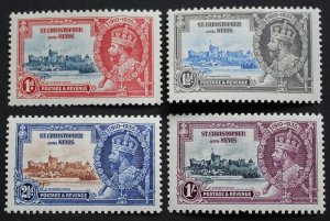 St Kitts Nevis 1935 GV Silver Jubilee set SG  61/64 mint