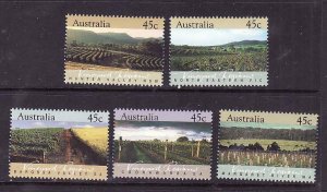 Australia-Sc#1262-6- id7-unused NH set-Vineyard Regions-1992-