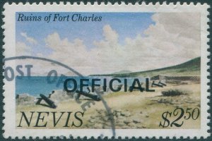 Nevis official 1981 SGO20 $2.50 Ruins of Fort Charles FU