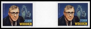 USA 5833a Mint (NH) John Wooden Gutter Pair IMPERF Forever Stamps