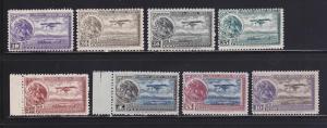 Mexico C11, C13-C19 MNH Coat of Arms and Plane (A)