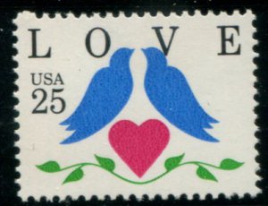 2440 US 25c Love - Bluebirds, MNH