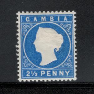 Gambia 1886 Queen Victoria 2 1/2p Scott # 15 MH