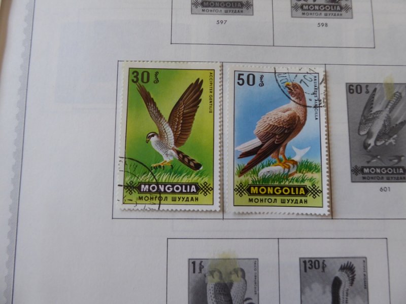 Mongolia 1968-1972 Stamp Collection on Album Pages