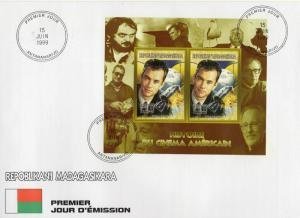 Malagasy 1999 SPACE APOLLO XIII Compound s/s Imperforated in Official FDC