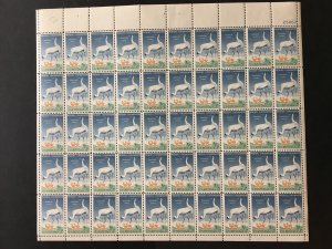 1957 sheet Wildlife Conservation - Whooping Cranes Sc # 1098