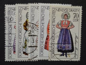 DDR Sc # 1803-1807, VF Used