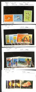 Papua New Guinea, Postage Stamp, #171-173,536-539, 545-548, 549-553 Mint NH (C)