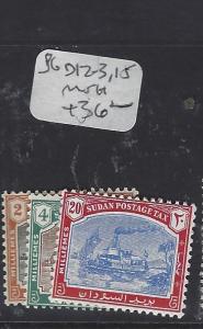 ISUDAN (P2309BB)  POSTAGE DUE SG D12-3, 15  MNH