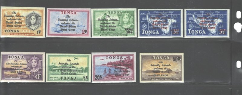 TONGA 1967 #182-190 + #C34-C38 + #CO12 - CO14 MNH