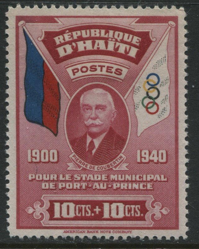 Haiti 1940 Semi-Postal 10 +10 centimes mint o.g. hinged