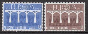 Andorra Spanish 162-163 Europa MNH VF