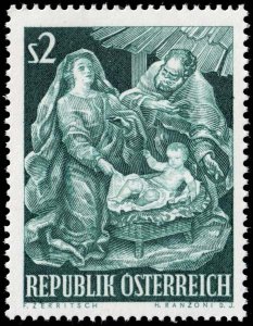 Austria - Scott 718 - Mint-Never-Hinged