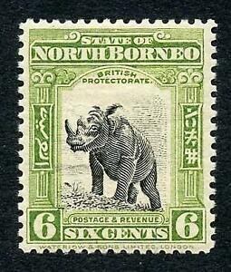 North Borneo SG282 6d Olive-green Perf 12.5 Fine M/M Cat 15 pounds